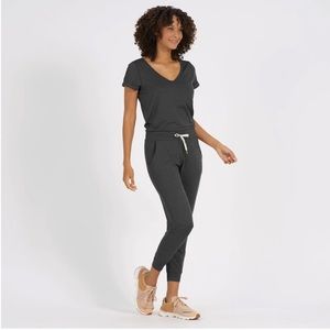 Vuori All Day Jumpsuit in Charcoal Heather NWT